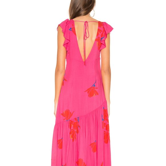 Free People Hibiscus She's A Waterfall Maxi Dress - Picture 4 of 4